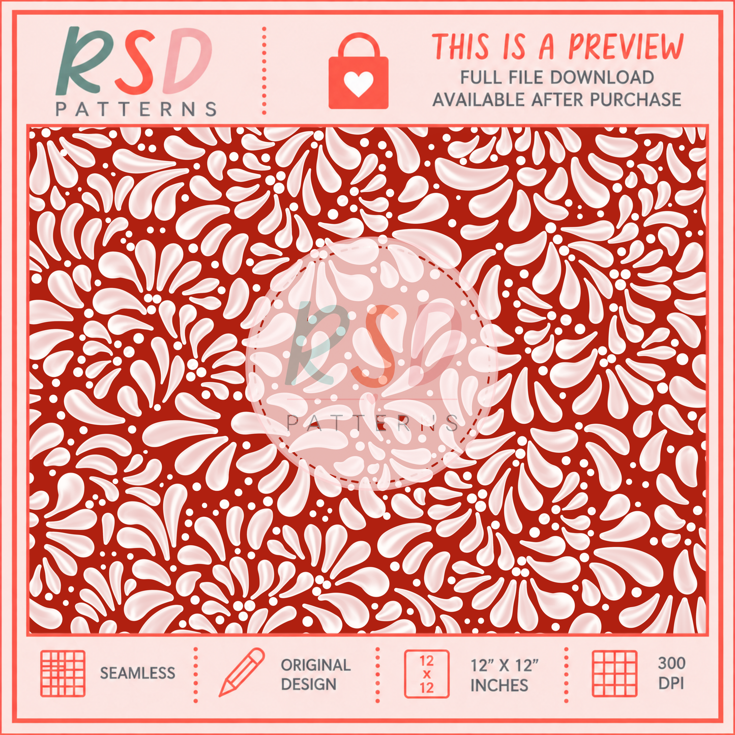 Talavera Red Seamless File