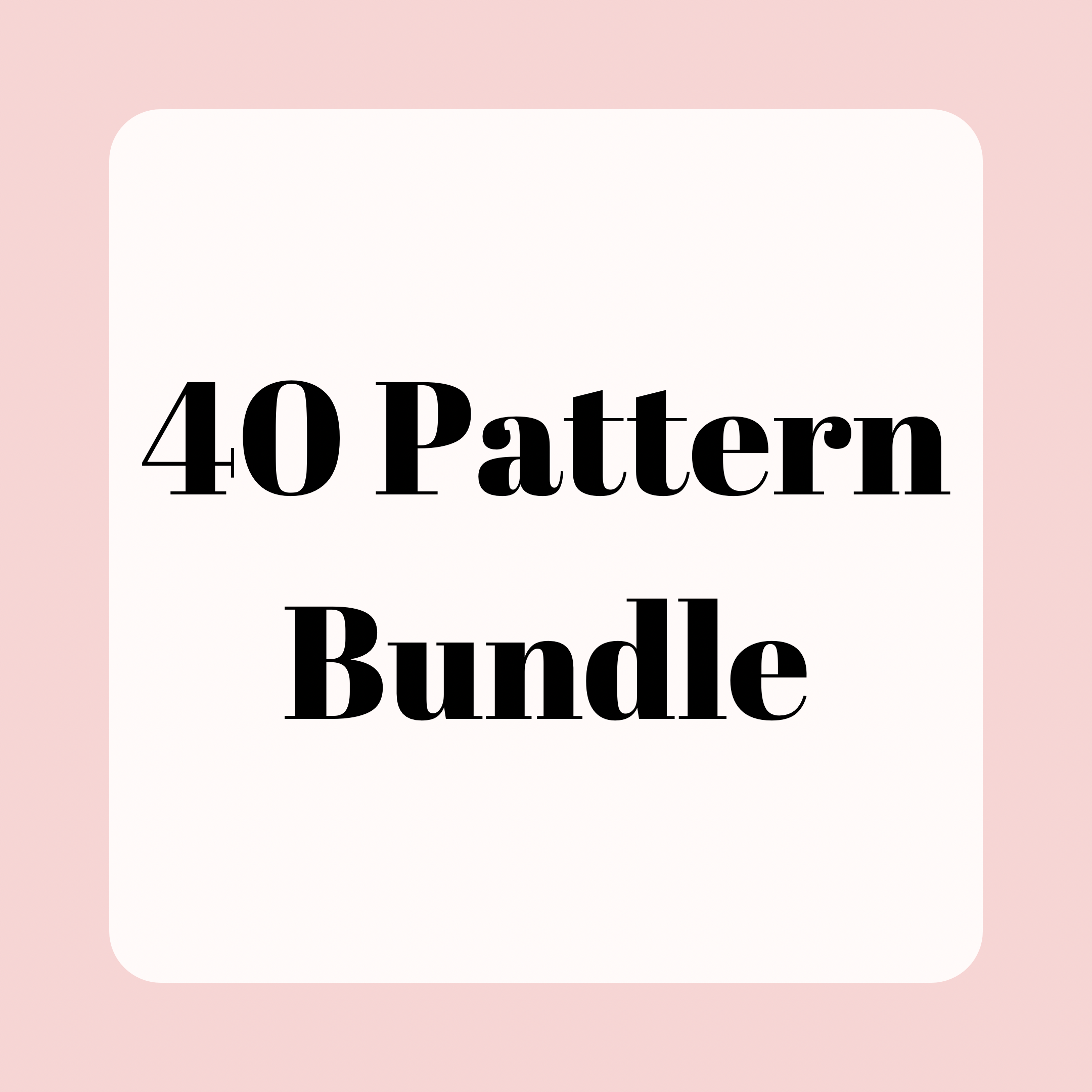 40 Pattern Bundle (READ DESCRIPTION) – Retro Sparkle Designs