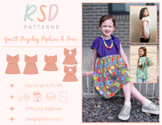 Youth Brynley Peplum & Dress PDF