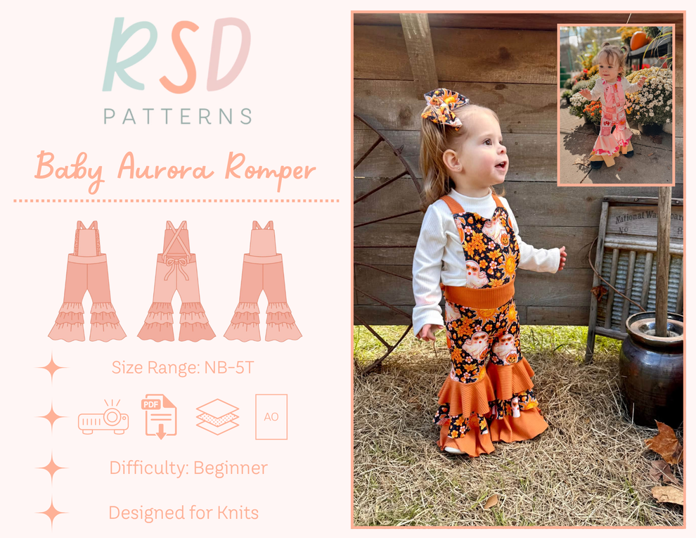 Baby Aurora Romper PDF – Retro Sparkle Designs