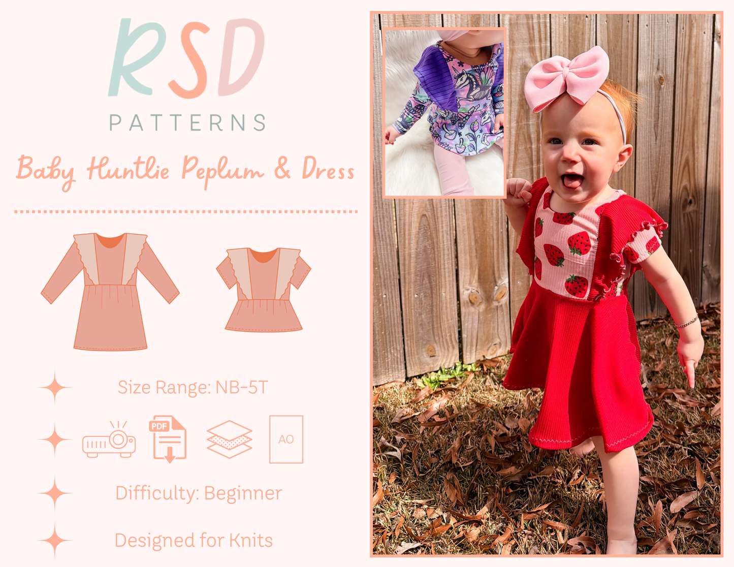 Baby Huntlie Peplum & Dress PDF