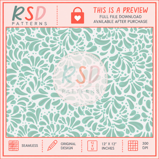 Talavera Teal Seamless File