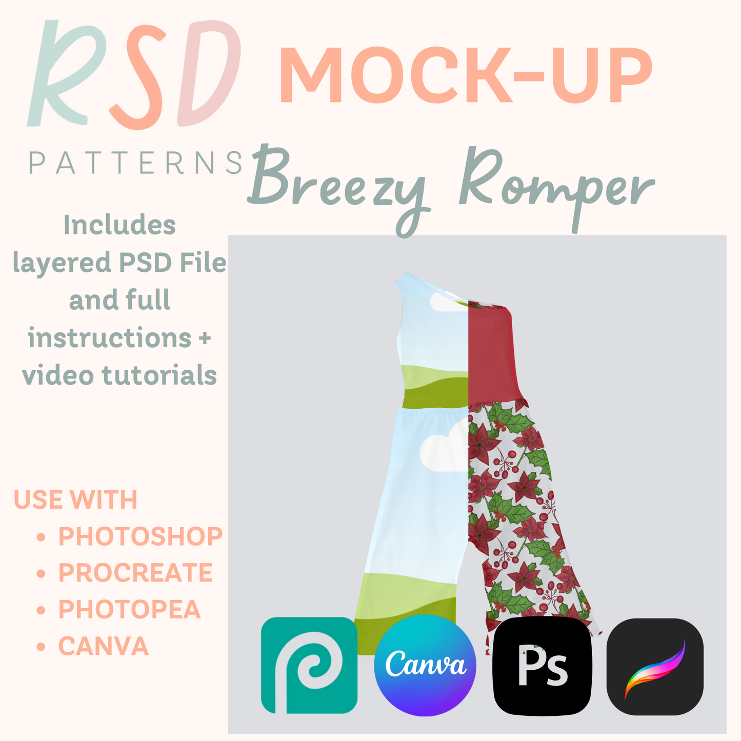 Breezy Romper Digital Sewing Pattern Mock-Up