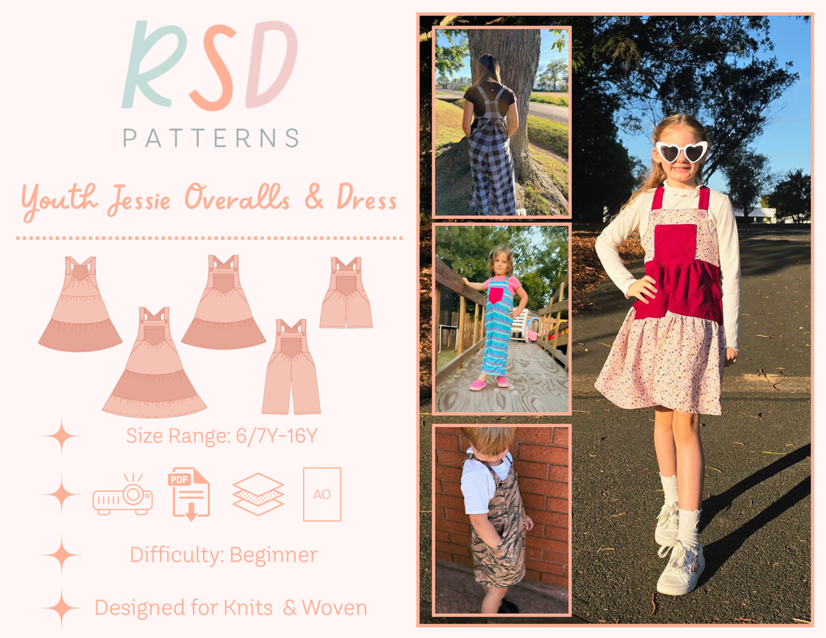 Youth Jessie Overalls/Dress PDF