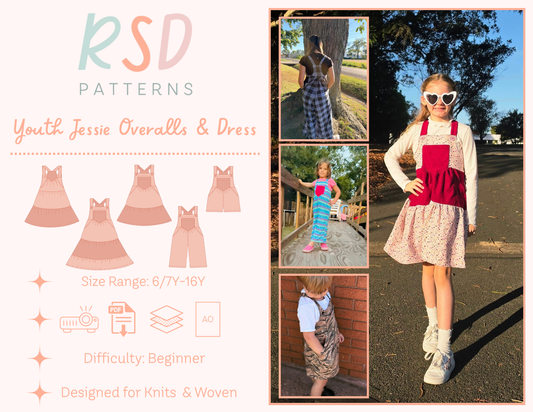 Youth Jessie Overalls/Dress PDF