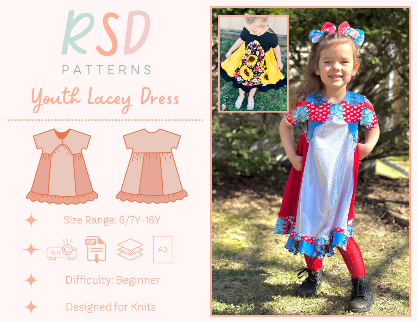 Youth Lacey Dress PDF