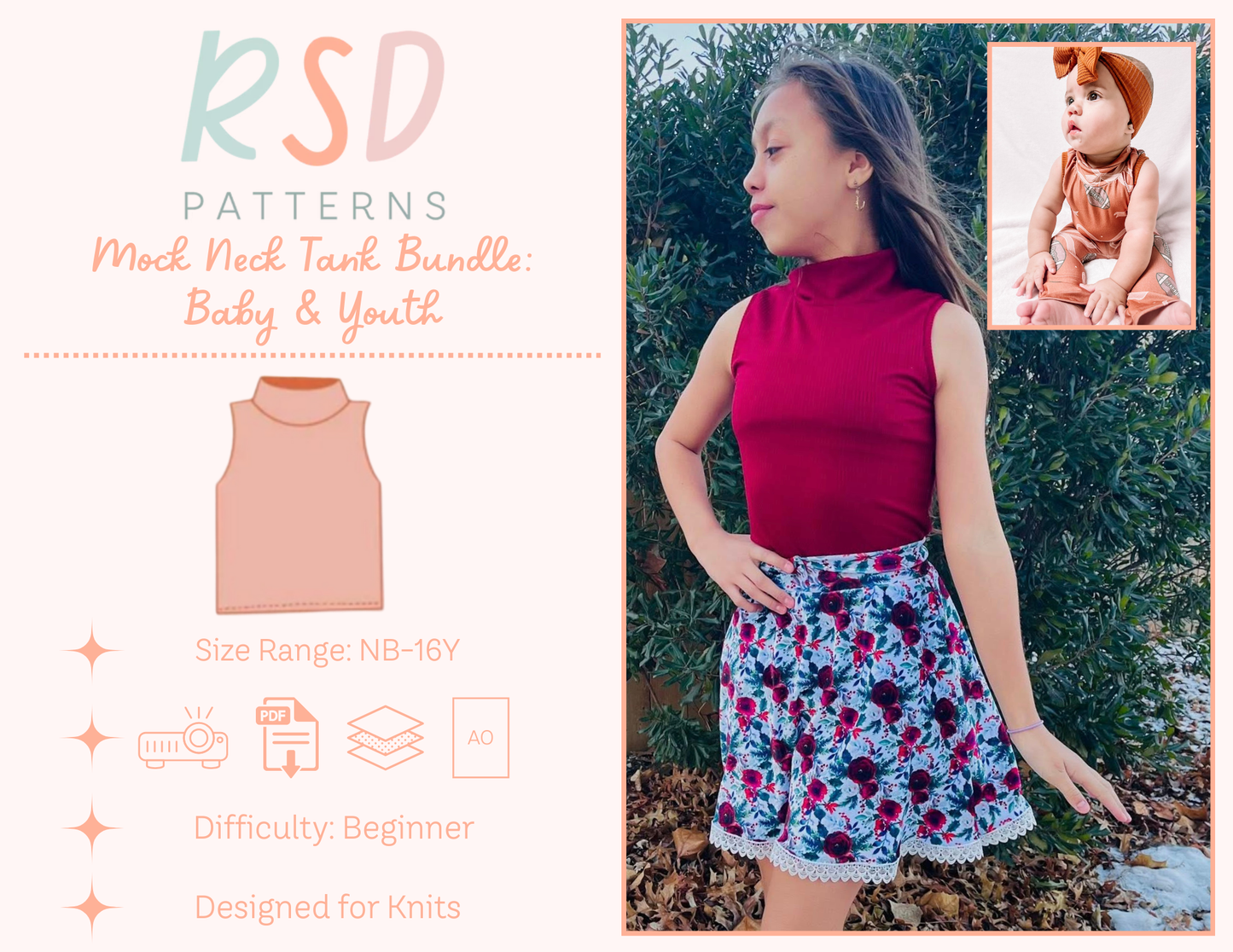 Baby & Youth Mock Neck Tank Bundle PDF