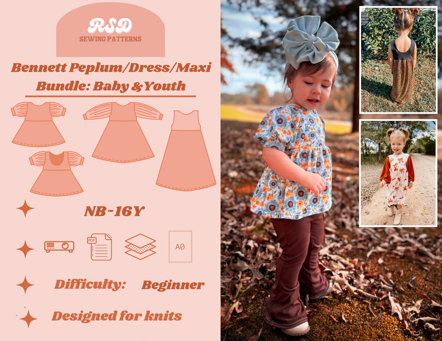 Baby & Youth Bennett Peplum/Dress/Maxi Bundle PDF