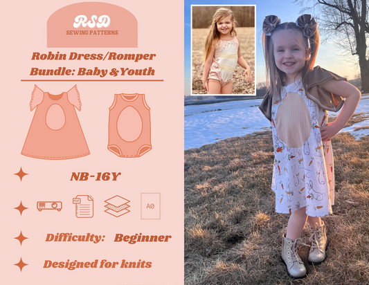 Baby & Youth Robin Dress/Romper Bundle PDF