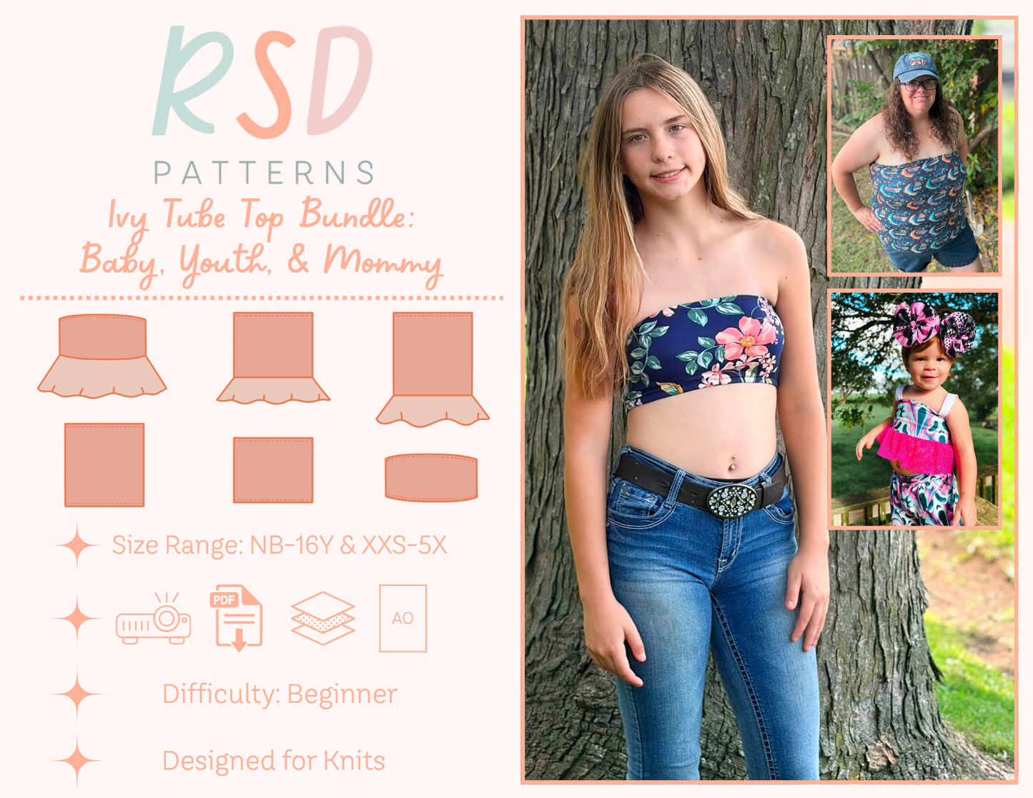 Baby, Youth, & Mommy Ivy Tube Top Bundle PDF