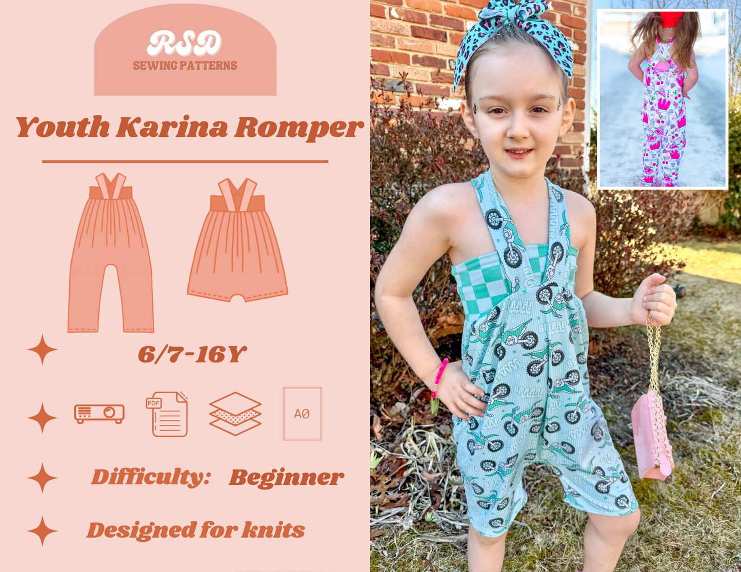 Youth Karina Romper PDF